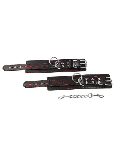 OHMAMA FETISH - HEART INLAID HANDCUFFS