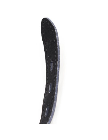 OHMAMA FETISH - SILICONE BALL GAG WITH LEATHER BELT (PADLOCK INCLUDED)