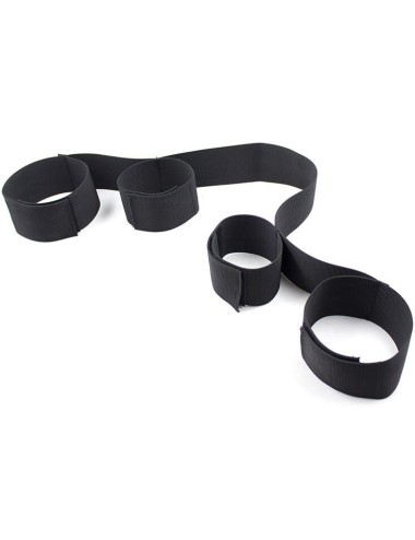 OHMAMA FETISH - SPREADER SOFT BAR FULL NYLON WRIST RESTRAINTS