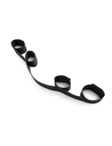 OHMAMA FETISH - SPREADER SOFT BAR FULL NYLON WRIST RESTRAINTS