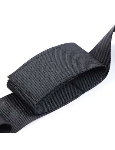 OHMAMA FETISH - SPREADER SOFT BAR FULL NYLON WRIST RESTRAINTS