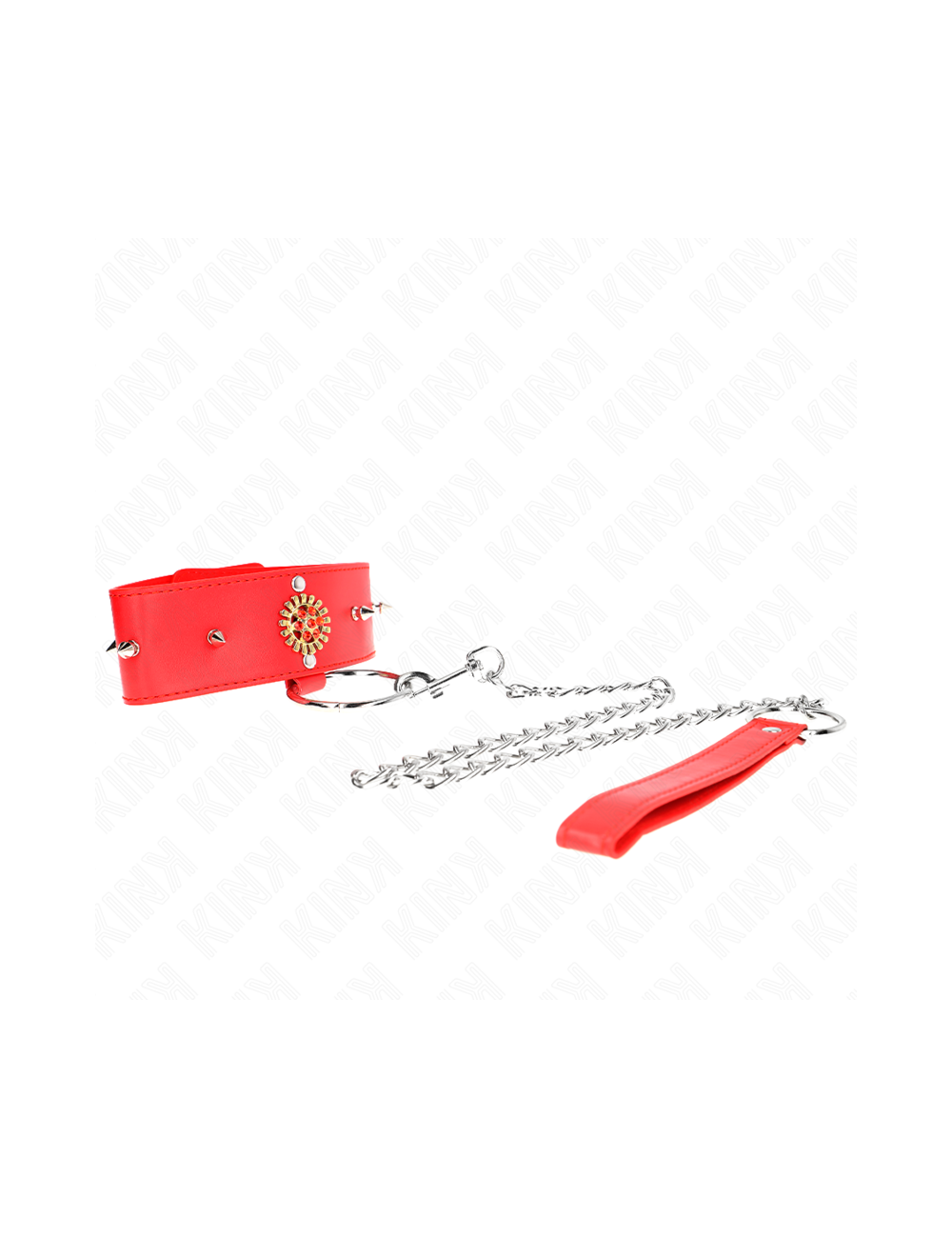 KINK - RED DIAMOND NECKLACE WITH BELT 65 CM AJDUSTABLE 35-51 CM X 7 CM