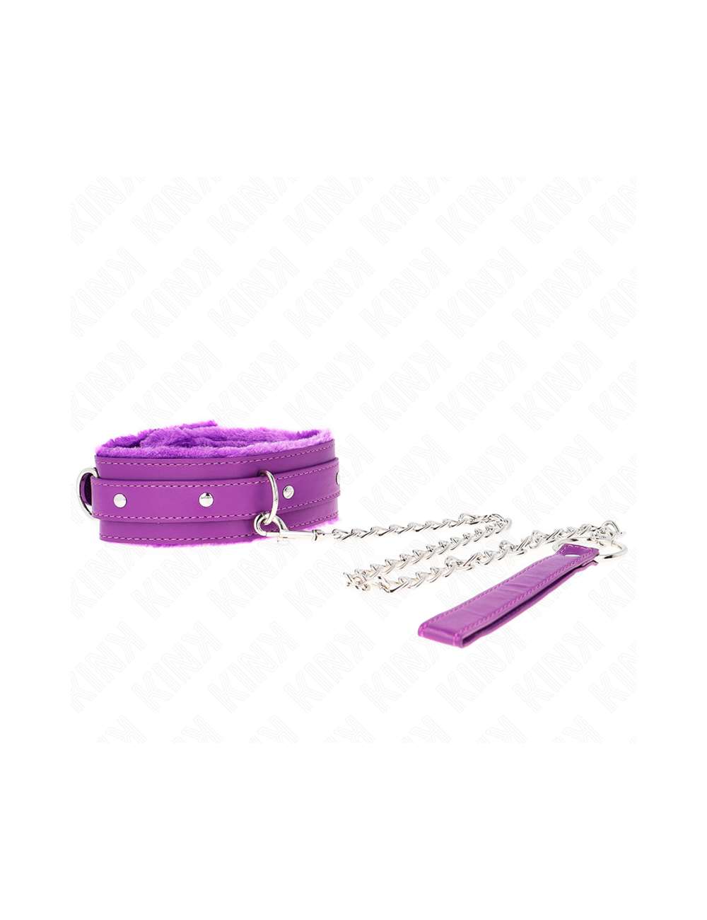 KINK - COLLAR WITH LEASH 65 CM WITH RESTRICTIONS PURPLE 36-42 CM X 5.5 CM KINK - COLLAR WITH LEASH 65 CM WITH RESTRICTIONS PURPLE 36-42 CM X 5.5 CM