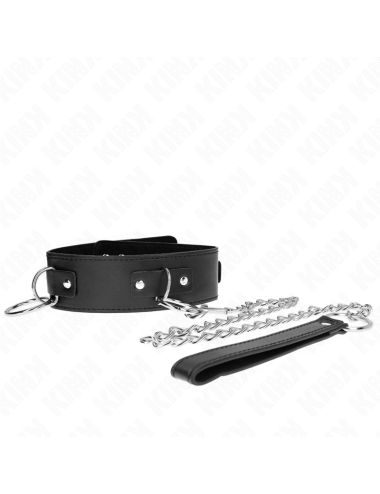 KINK - NECKLACE WITH LEASH 65 CM 3 RING MODEL 2 ADJUSTABLE 36-43 CM X 5 CM