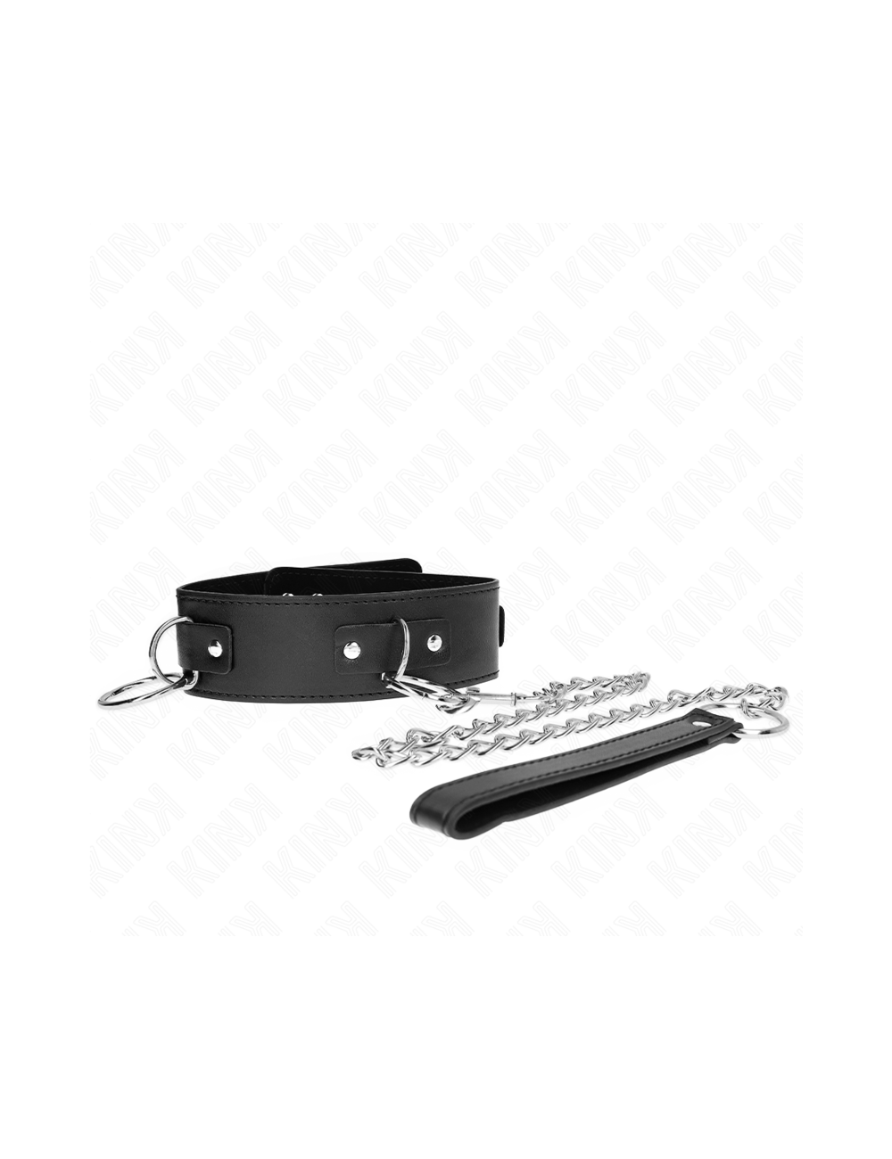 KINK - NECKLACE WITH LEASH 65 CM 3 RING MODEL 2 ADJUSTABLE 36-43 CM X 5 CM