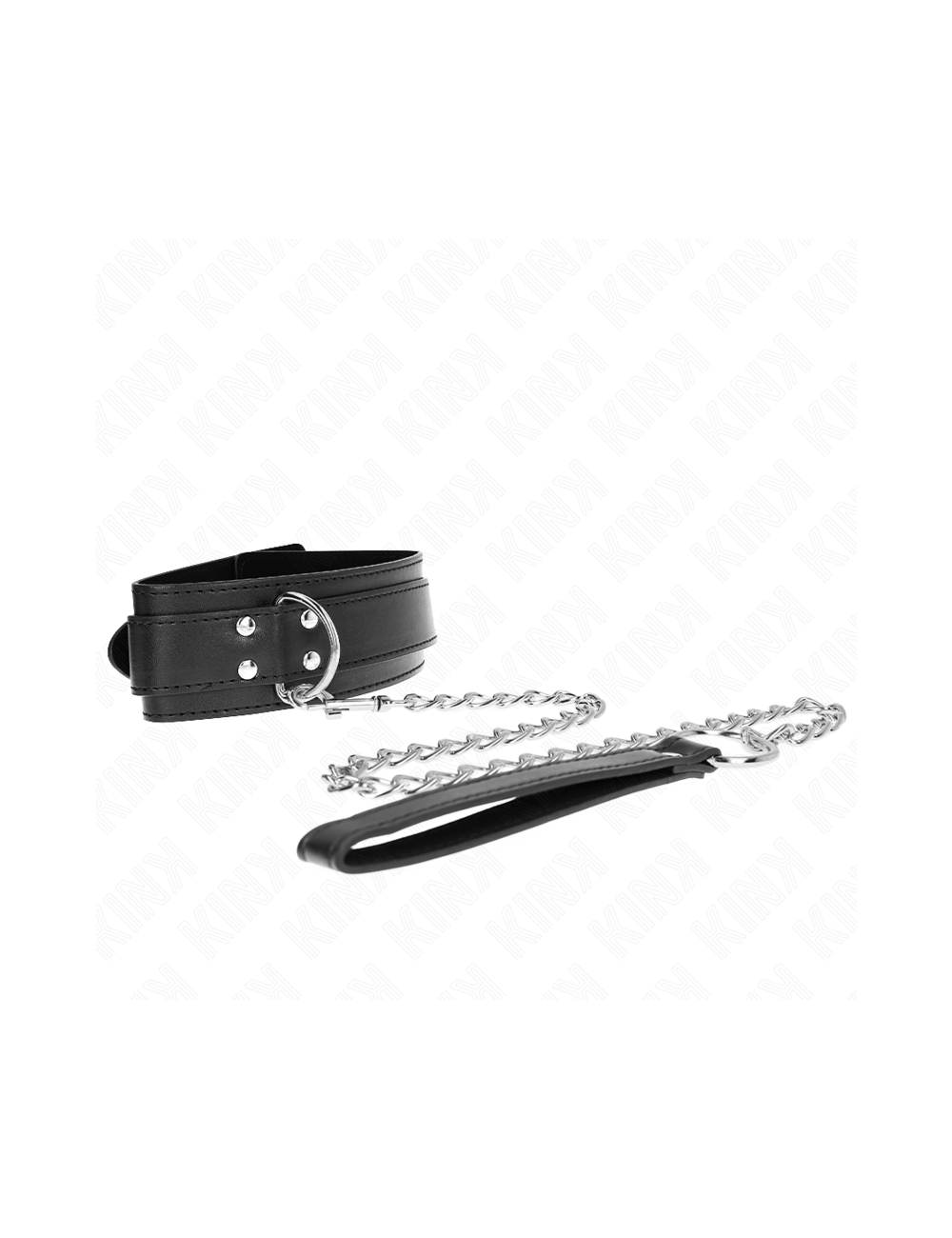 KINK - NECKLACE WITH STRAP 65 CM SILVER BUCKLES ADJUSTABLE 33-46 CM X 5.5 CM