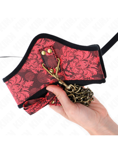 KINK - SCANDAL MODEL NECKLACE WITH LACE STRAP 75 CM 44 X 10 CM