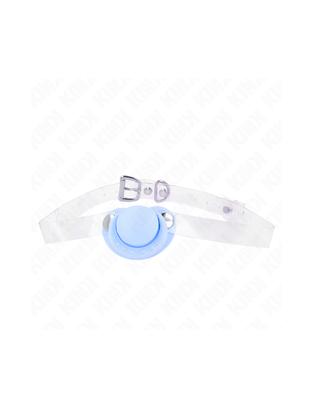 KINK - LIGHT BLUE PACIFIER SHAPED GAG 5.5 x 4 CM ADJUSTABLE 43-60 CM