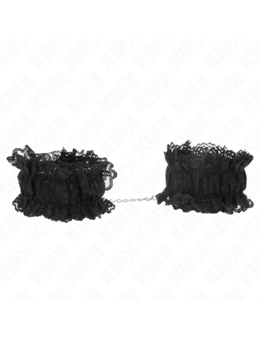 KINK - LACE ELASTIC WRIST RESTRAINTS NEGRO