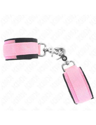 KINK - ADJUSTABLE NEOPRENE WRIST RESTRAINTS PINK ADJUSTABLE 22-34 CM