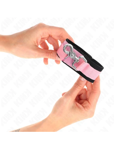 KINK - ADJUSTABLE NEOPRENE WRIST RESTRAINTS PINK ADJUSTABLE 22-34 CM