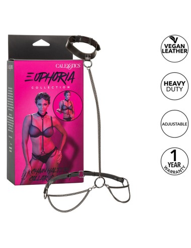 CALEXOTICS - EUPHORIA CHAIN HALTER COLLAR & LEASH