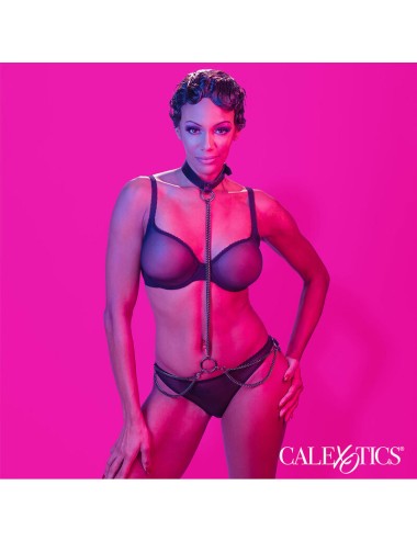 CALEXOTICS - EUPHORIA CHAIN HALTER COLLAR & LEASH