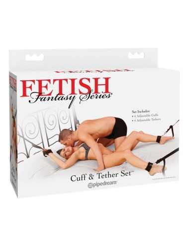 FETISH FANTASY CUFF AND TETHER SET
