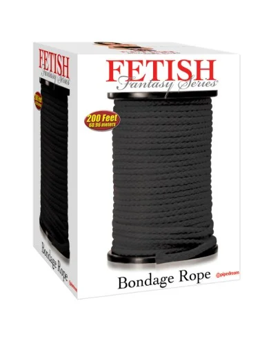 FETISH FANTASY SERIES - SERIES BONDAGE ROPE BLACK 60.96 METERS