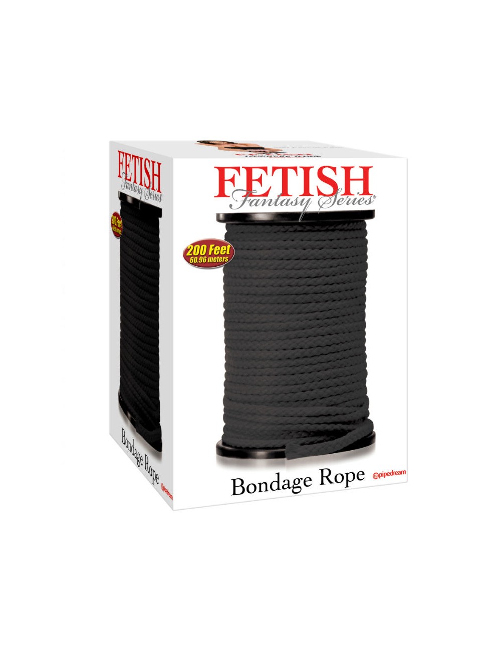 FETISH FANTASY SERIES - SERIES BONDAGE ROPE BLACK 60.96 METERS FETISH FANTASY SERIES - SERIES BONDAGE ROPE BLACK 60.96 METERS