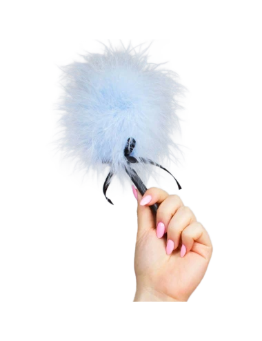 SECRETPLAY - LIGHT BLUE MARABOU DUSTER