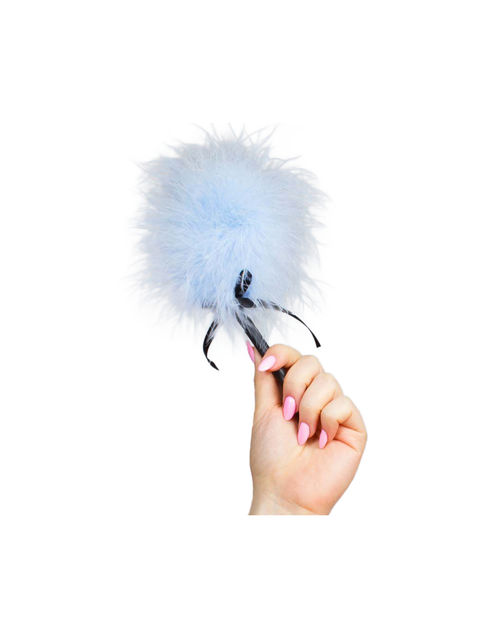 SECRETPLAY - LIGHT BLUE MARABOU DUSTER