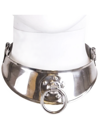 METAL HARD - RESTRAINT COLLAR WITH RING
