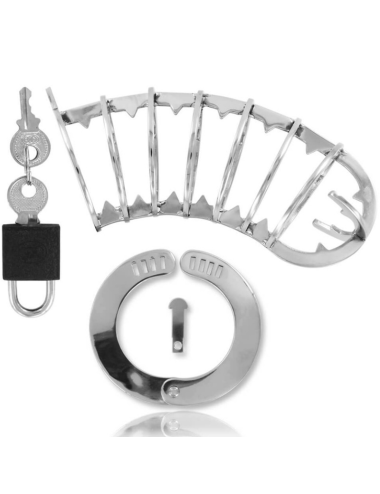 METAL HARD - PENIS CAGE WITH SECURITY LOCK 14 CM