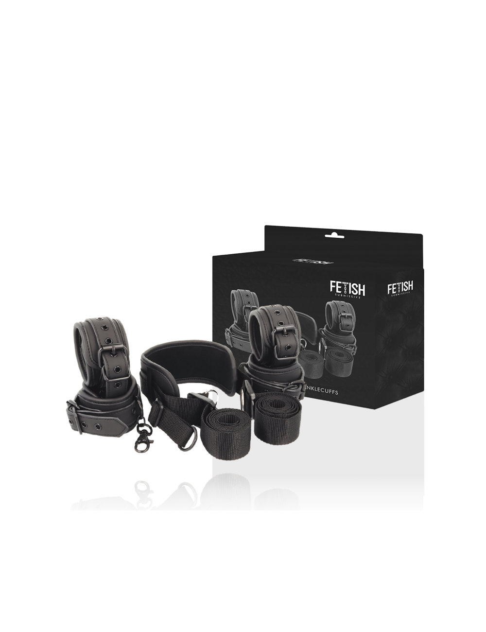 FETISH SUBMISSIVE - MASTER POSITION WITH 4 NOPRENE-LINED HANDCUFFS FETISH SUBMISSIVE - MASTER POSITION WITH 4 NOPRENE-LINED HANDCUFFS