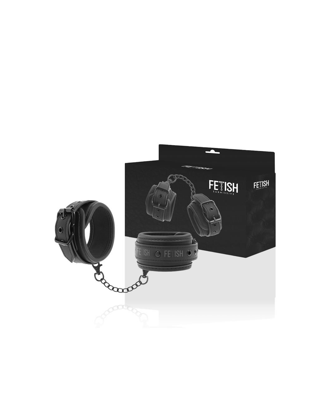 FETISH SUBMISSIVE - VEGAN LEATHER HANDCUFFS WITH NOPRENE LINING FETISH SUBMISSIVE - VEGAN LEATHER HANDCUFFS WITH NOPRENE LINING