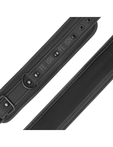 FETISH SUBMISSIVE - VEGAN LEATHER HANDCUFFS WITH NOPRENE LINING