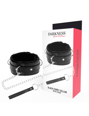 DARKNESS - COMFORTABLE POSTURE NECKLACE WITH LEATHER CHAIN