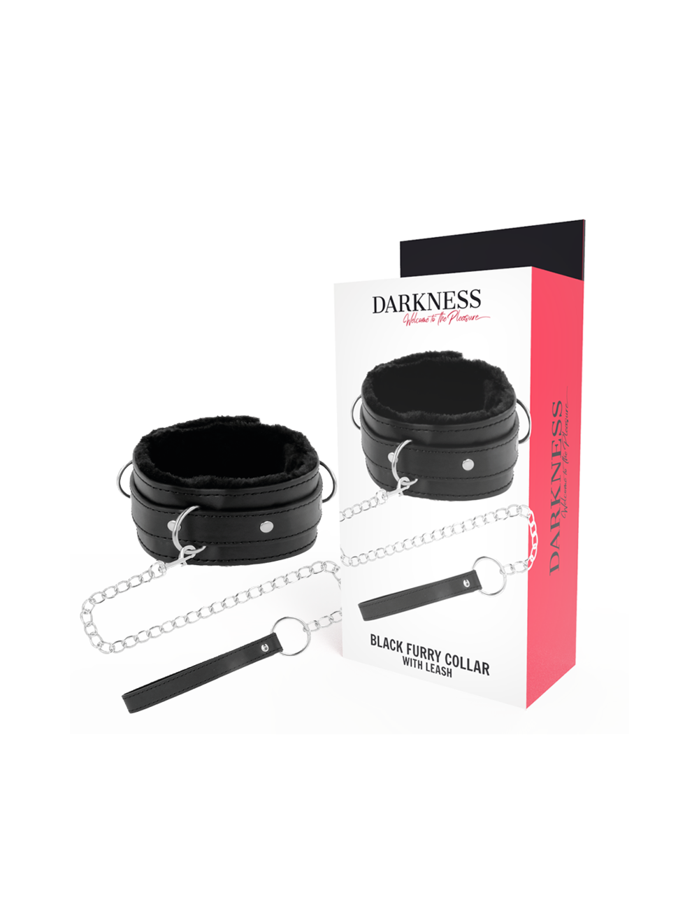 DARKNESS - COMFORTABLE POSTURE NECKLACE WITH LEATHER CHAIN DARKNESS - COMFORTABLE POSTURE NECKLACE WITH LEATHER CHAIN