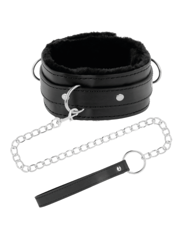 DARKNESS - COMFORTABLE POSTURE NECKLACE WITH LEATHER CHAIN