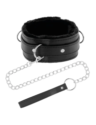 DARKNESS - COMFORTABLE POSTURE NECKLACE WITH LEATHER CHAIN