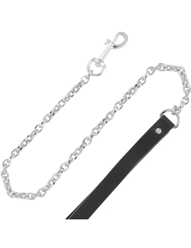 DARKNESS - HIGH QUALITY LEATHER NECKLACE WITH LEASH