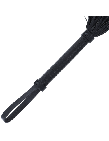 DARKNESS - BLACK BONDAGE WHIP 42CM LEATHER