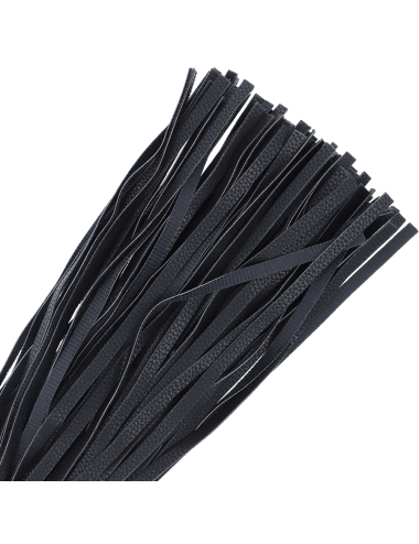 DARKNESS - BLACK BONDAGE WHIP 42CM LEATHER