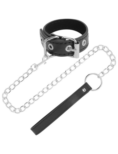 DARKNESS - PENIS RING WITH STRAP