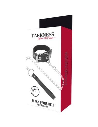 DARKNESS - PENIS RING WITH STRAP