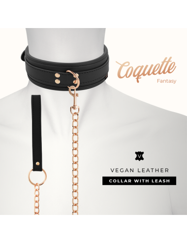 COQUETTE CHIC DESIRE - FANTASY VEGAN LEATHER COLLAR WITH NEOPRENE LINING