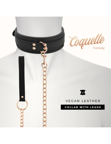 COQUETTE CHIC DESIRE - FANTASY VEGAN LEATHER COLLAR WITH NEOPRENE LINING