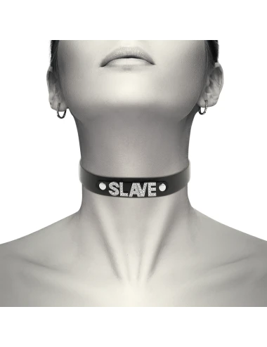 COQUETTE CHIC DESIRE - SLAVE VEGAN LEATHER CHOKER
