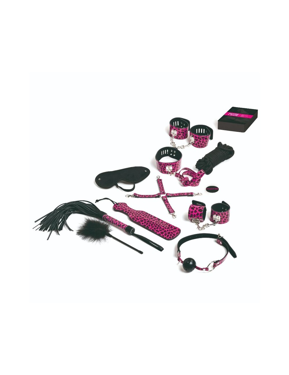TEASE & PLEASE - SET 13 MAGENTA BONDAGE ACCESSORIES TEASE & PLEASE - SET 13 MAGENTA BONDAGE ACCESSORIES