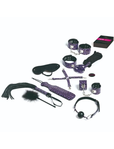 TEASE & PLEASE - SET 13 LILAC BONDAGE ACCESSORIES