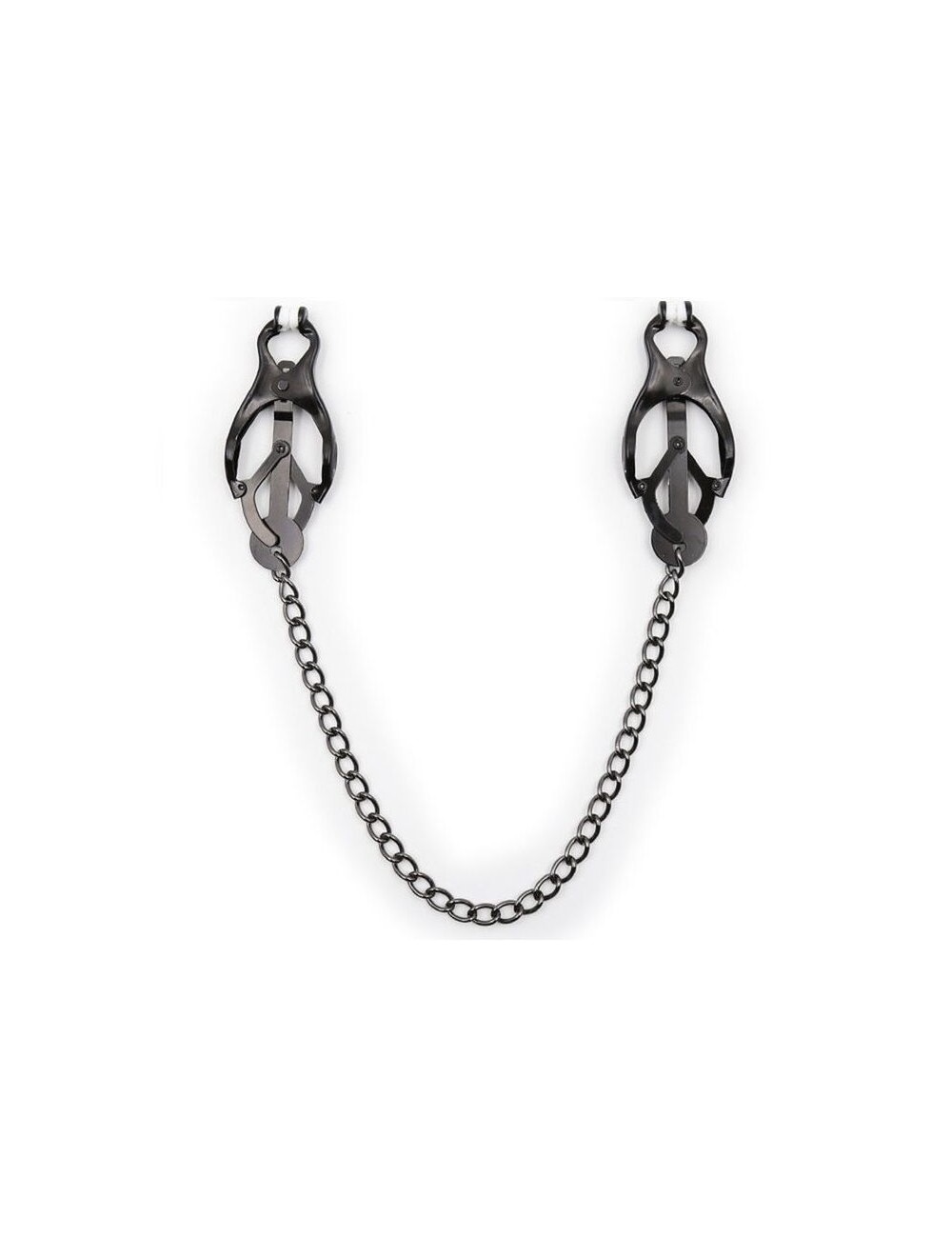 OHMAMA FETISH - JAPANESE NIPPLE Clamps WITH BLACK CHAIN OHMAMA FETISH - JAPANESE NIPPLE Clamps WITH BLACK CHAIN