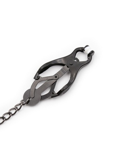OHMAMA FETISH - JAPANESE NIPPLE Clamps WITH BLACK CHAIN