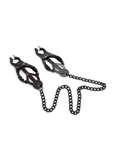 OHMAMA FETISH - JAPANESE NIPPLE Clamps WITH BLACK CHAIN