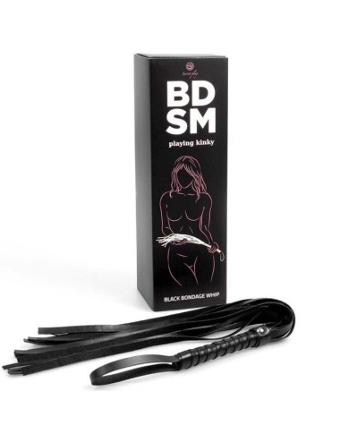 SECRETPLAY - BLACK BONDAGE WHIP BDSM COLLECTION