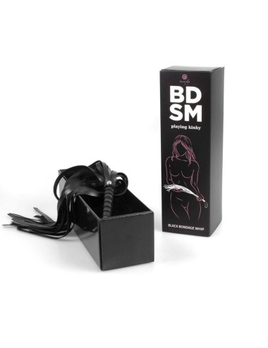 SECRETPLAY - BLACK BONDAGE WHIP BDSM COLLECTION