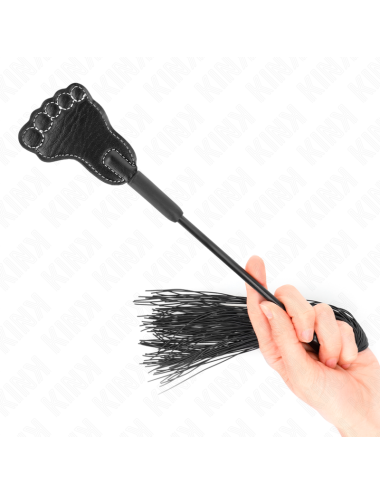 KINK - FOOT SHAPED PADDLE WITH TASSEL WHIP 31 CM