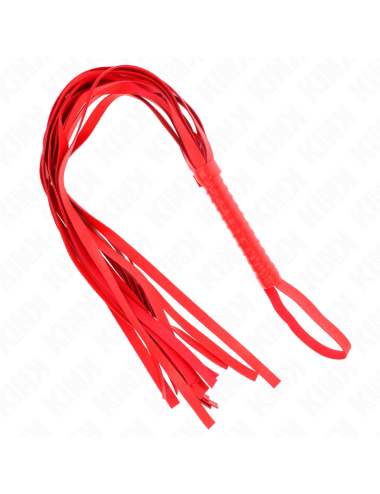 KINK - RED SHORT HANDLE LONG TAIL WHIP 70 CM