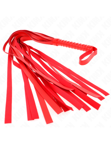 KINK - RED SHORT HANDLE LONG TAIL WHIP 70 CM