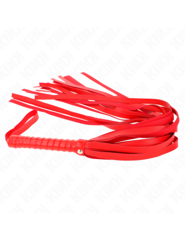 KINK - RED SHORT HANDLE LONG TAIL WHIP 70 CM